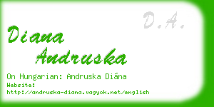 diana andruska business card